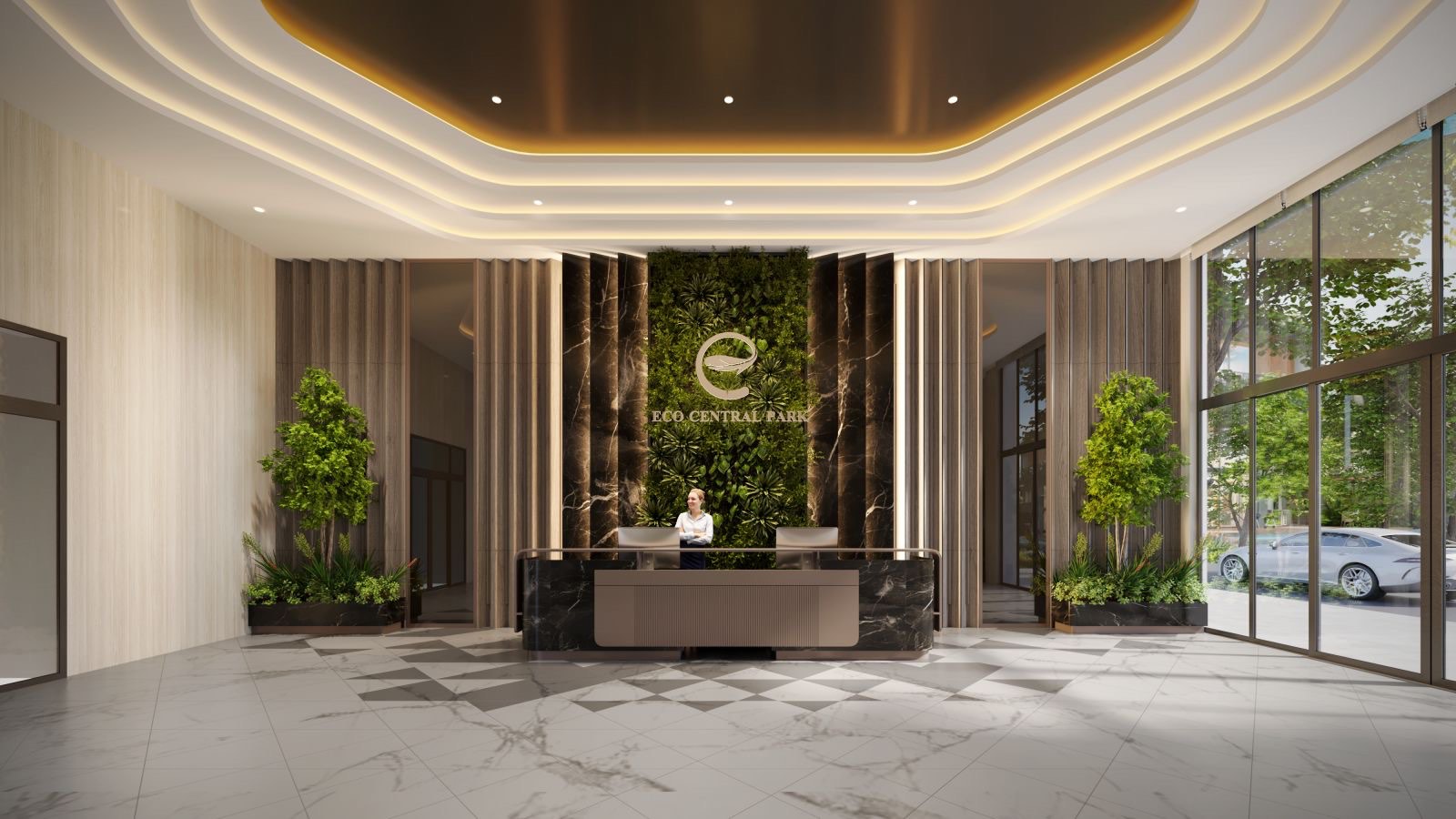 Sảnh đón 5 sao tại Central Park Residence