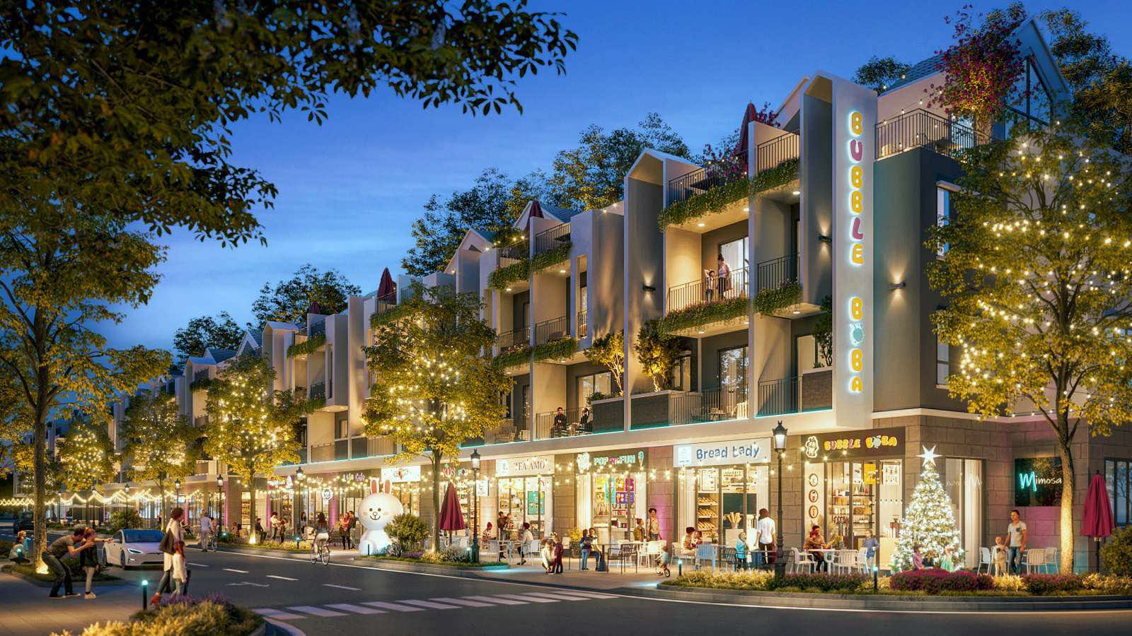 Mô hình kinh doanh ẩm thực tạo nên một phố ăn uống sầm uất tại Campus Shophouse